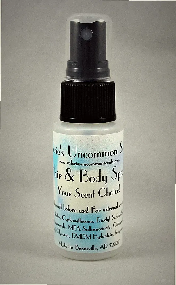 Bitter Peach scent scented HAIR & BODY PERFUME FRAGRANCE SPRAY Mist 1oz