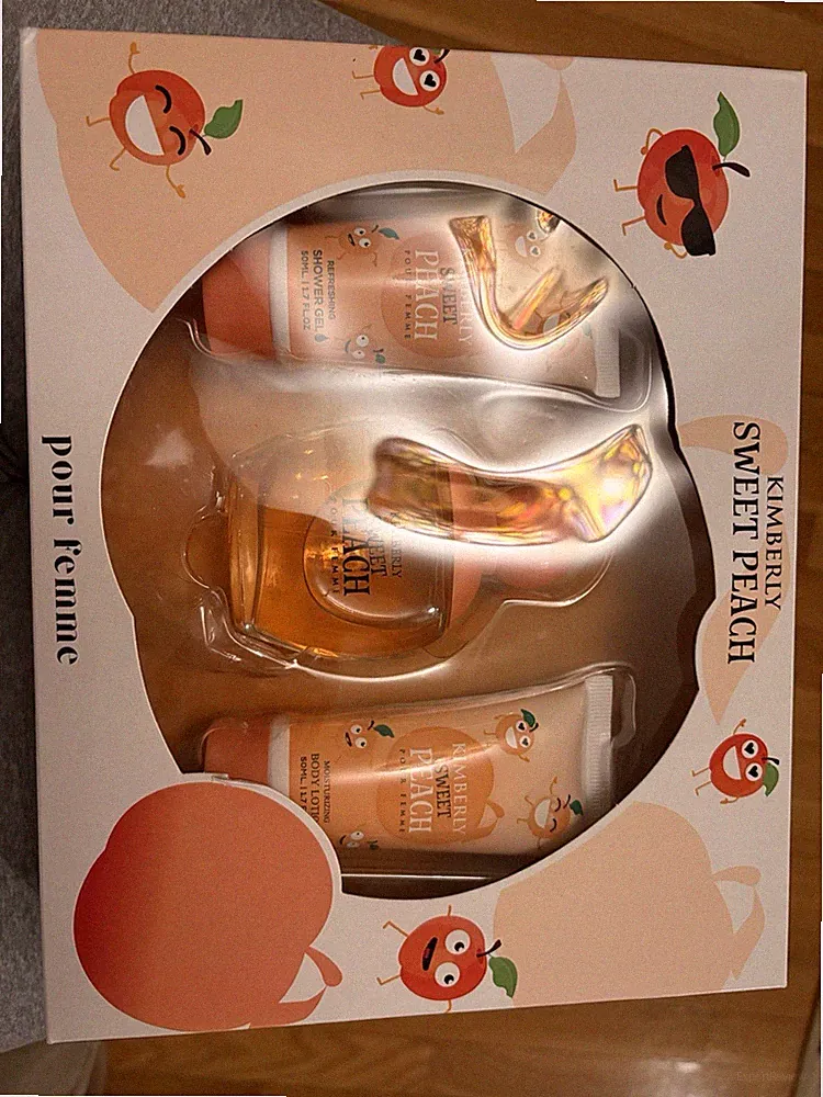 Kimberly SWEET PEACH Perfume Set Limited Edition 3 Pc Inspired by Kimoji Peach!
