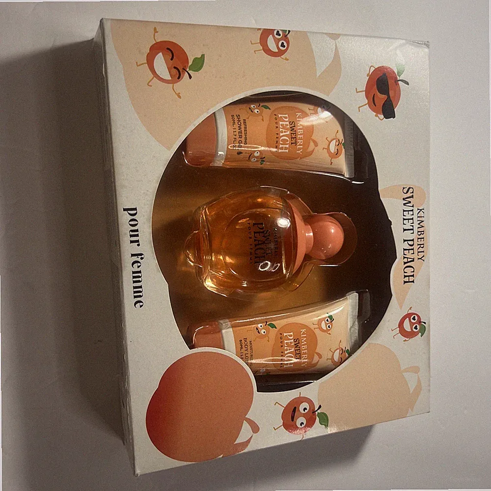 Kimberly SWEET PEACH Perfume Set Limited Edition 4 Pc Inspired by Kimoji Peach!