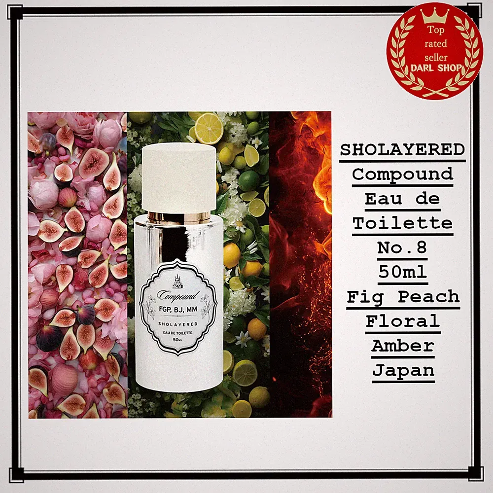 SHOLAYERED Compound Eau de Toilette No.8 50ml Fig Peach Floral Amber Japan
